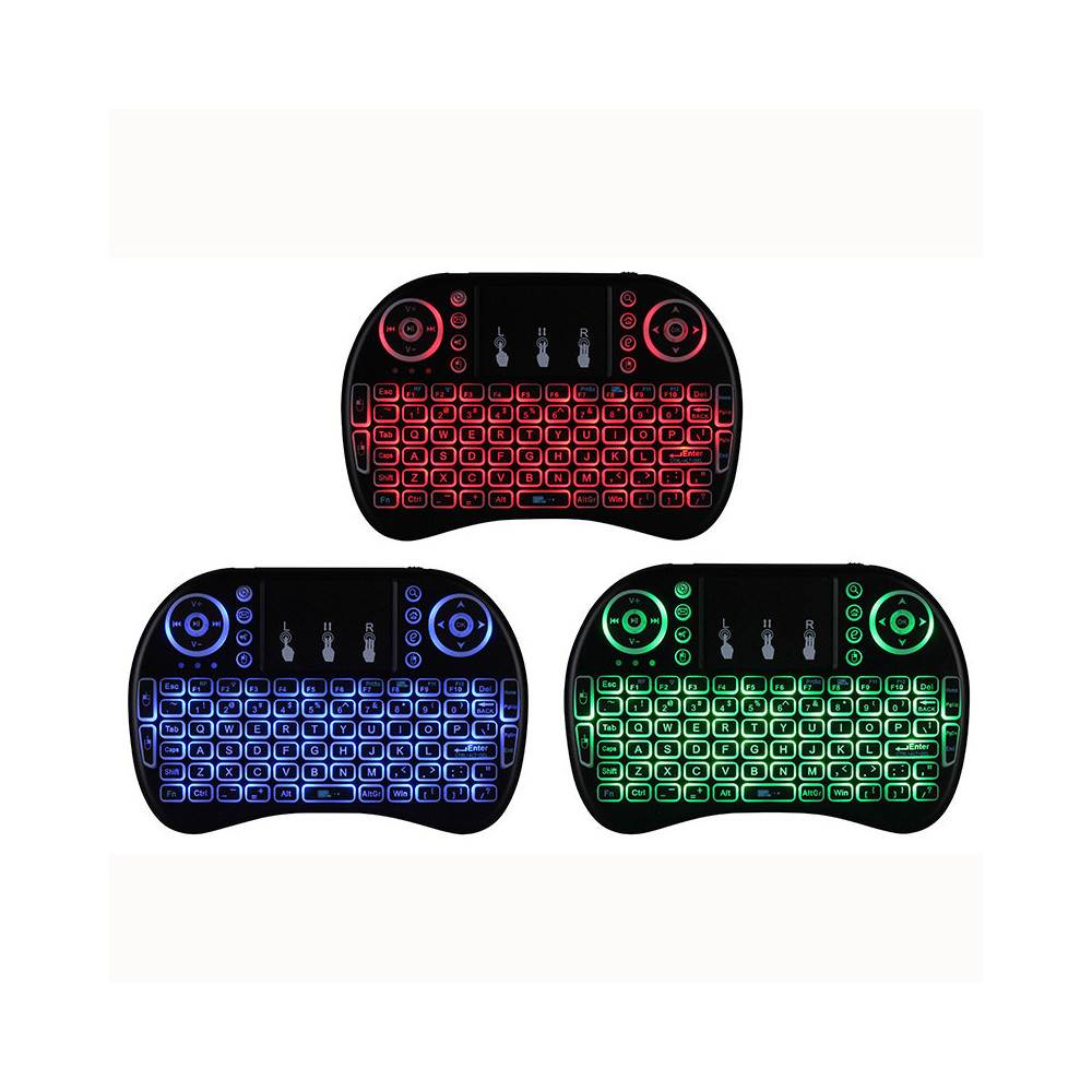 Mini Clavier Bluetooth avec Touchpad Rétroéclairé / Noir