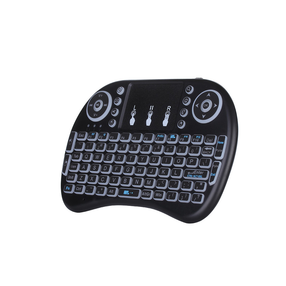 Mini Clavier Bluetooth avec Touchpad Rétroéclairé / Noir