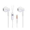 Écouteurs filaire avec Micro D46 / Blanc