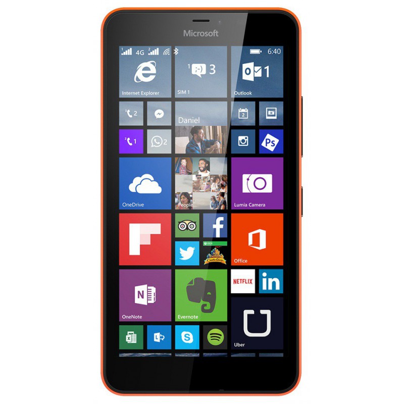 Téléphone Portable Microsoft Lumia 640 XL / Double SIM / Orange