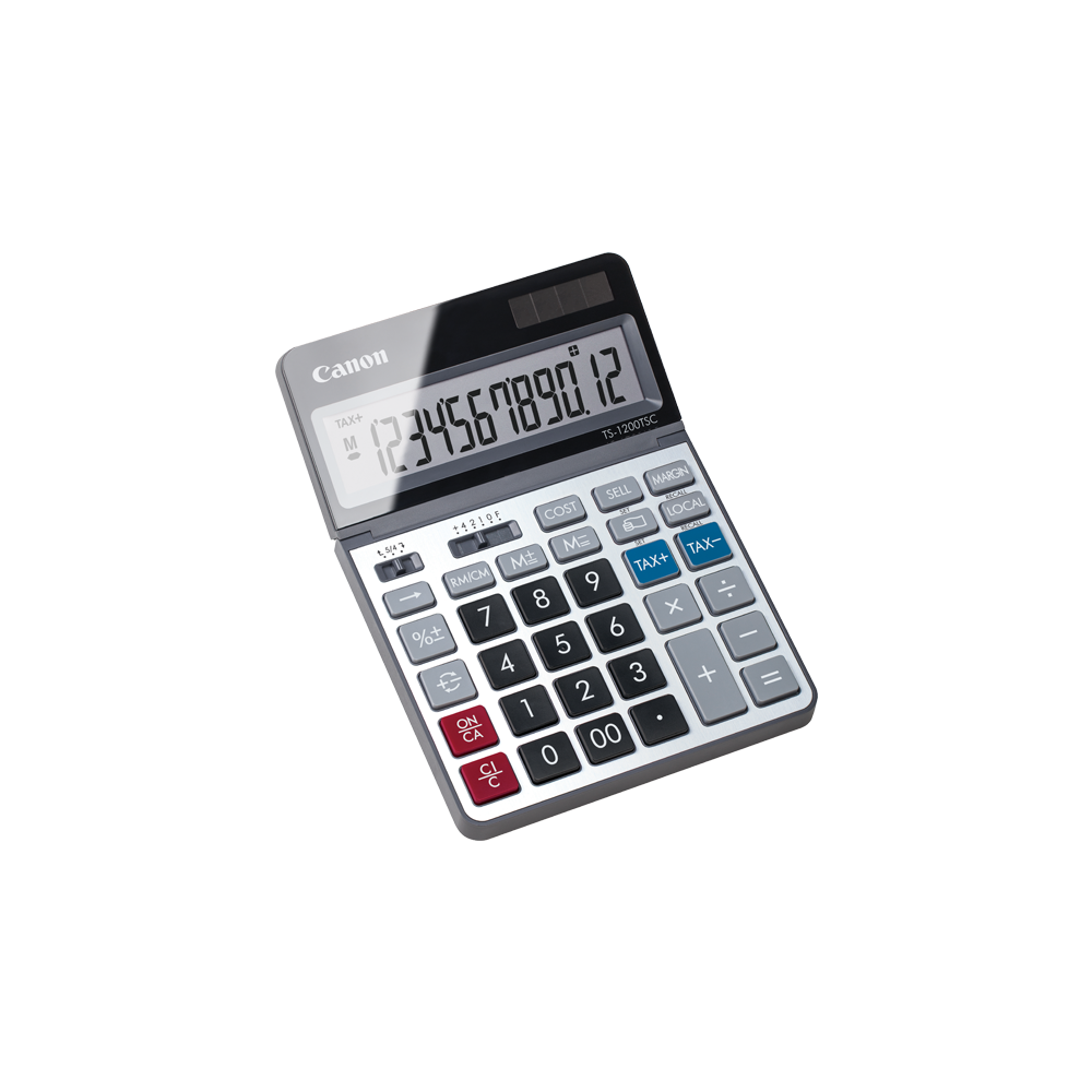 Calculatrice de bureau Canon TS-1200TSC 12 chiffres / Gris