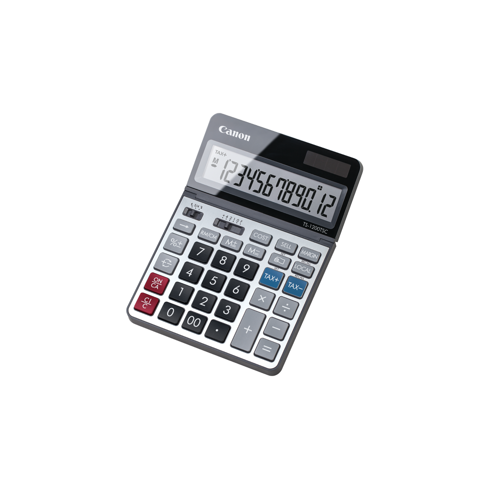 Calculatrice de bureau Canon TS-1200TSC 12 chiffres / Gris