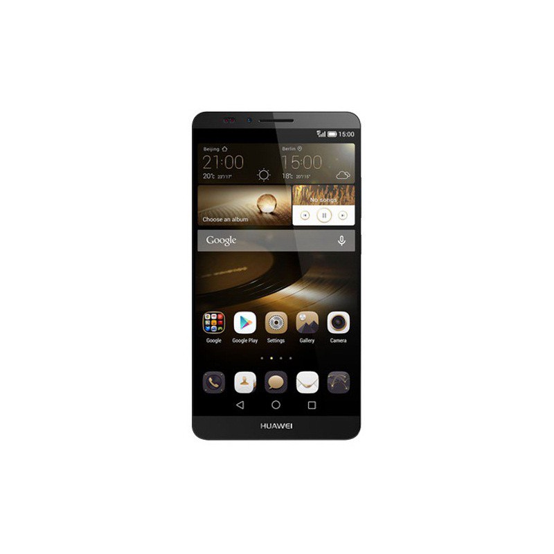 Téléphone Portable Huawei Ascend Mate 7 Noir / Double SIM + Puce DATA Ooredoo avec 1 mois (1 Go) d'internet