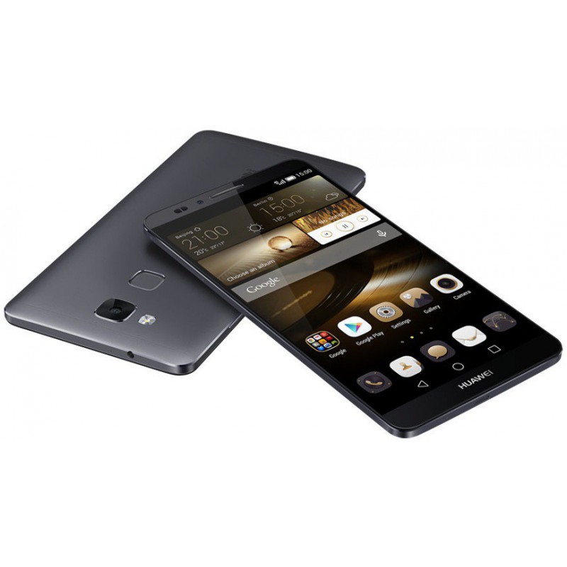 Téléphone Portable Huawei Ascend Mate 7 Noir / Double SIM + Puce DATA Ooredoo avec 1 mois (1 Go) d'internet