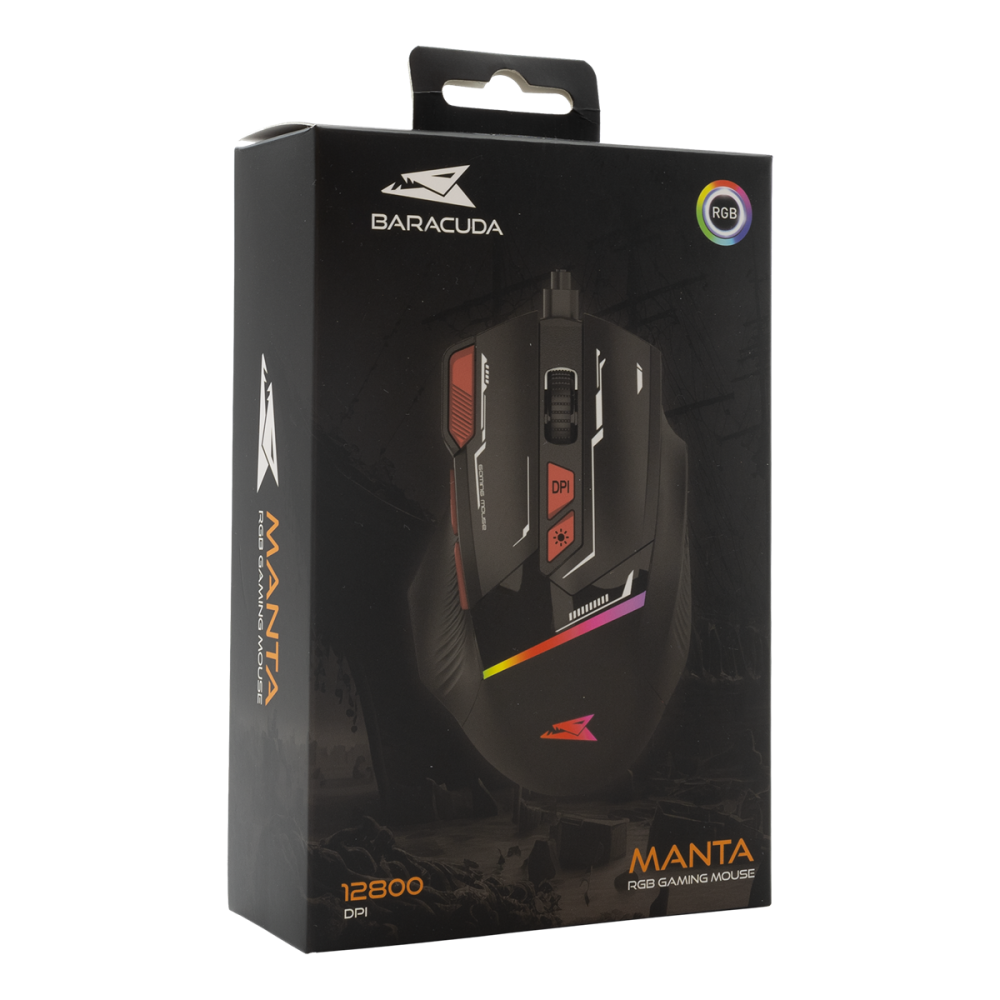 Souris Gaming Baracuda BGM-041 MANTA / Noir