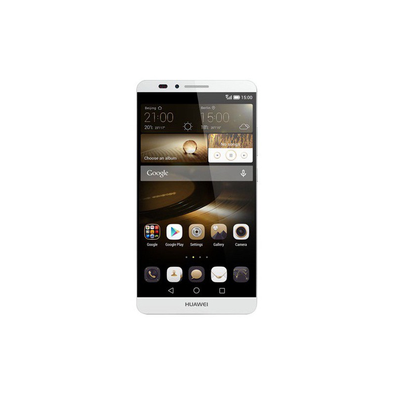Téléphone Portable Huawei Ascend Mate 7 Argent / Double SIM + Puce DATA Ooredoo avec 1 mois (1 Go) d'internet