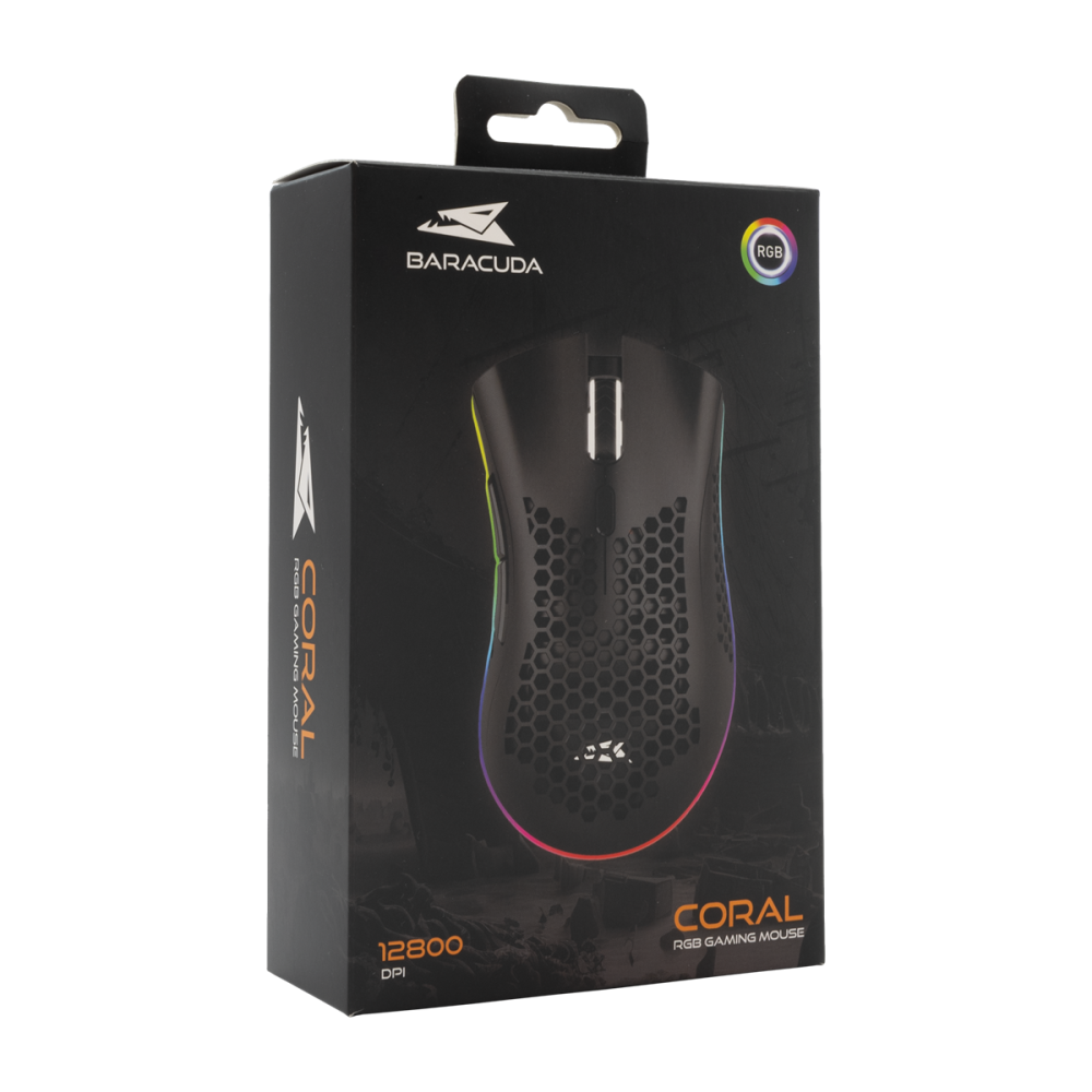 Souris Gaming Baracuda BGM-031 CORAL / Noir