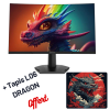 Ecran Gaming Curved Redragon AMBER 27" Led Full HD / 180Hz / NOIR + TAPIS DE SOURIS GAMER OFFERT