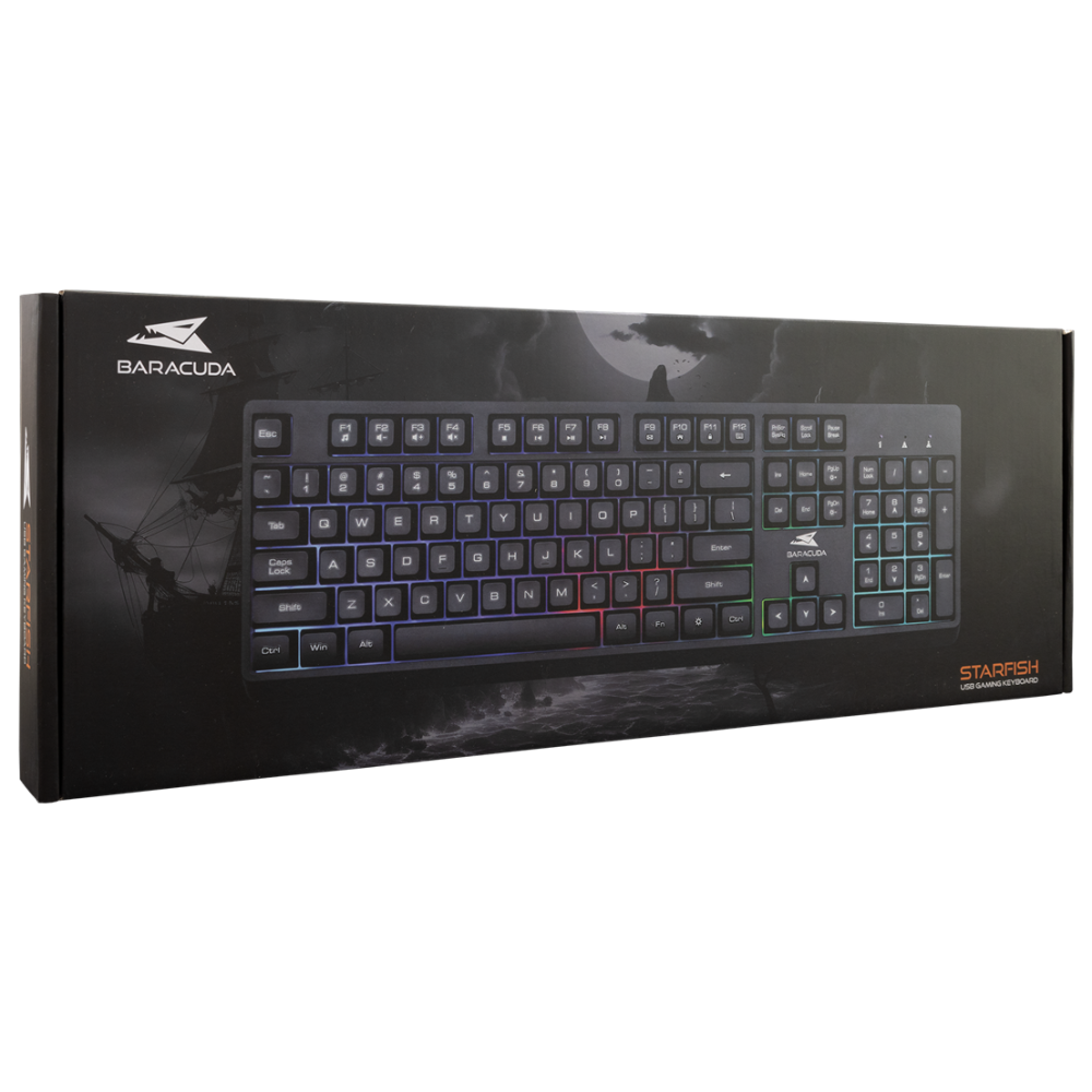 Clavier Gaming Baracuda BGK-02114 STARFISH / Noir