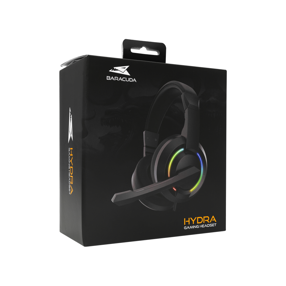 Micro-Casque Gaming Baracuda BGH-021 HYDRA RGB / Noir