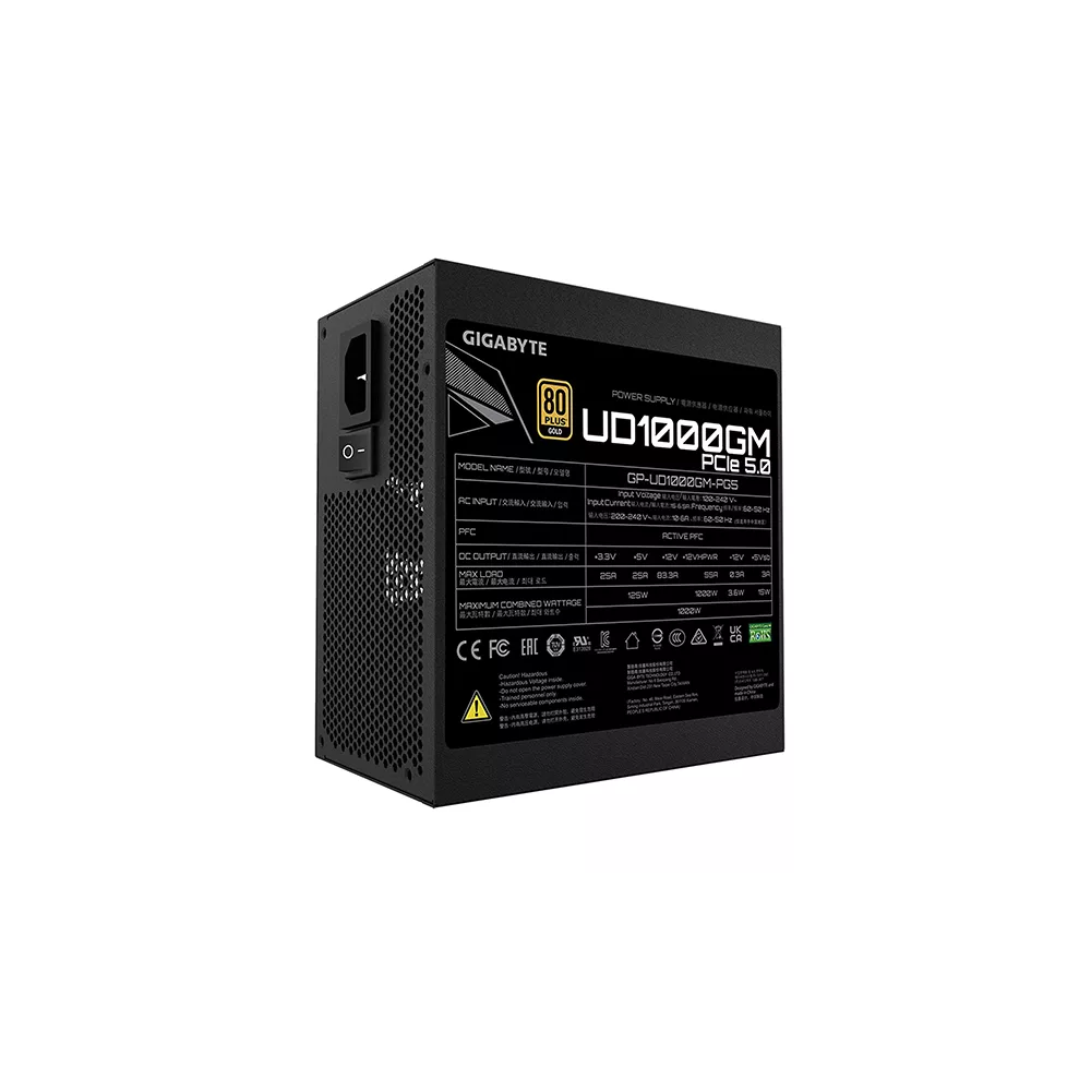 Boîte d'alimentation GIGABYTE /  ATX 80 PLUS Gold / 1000 W