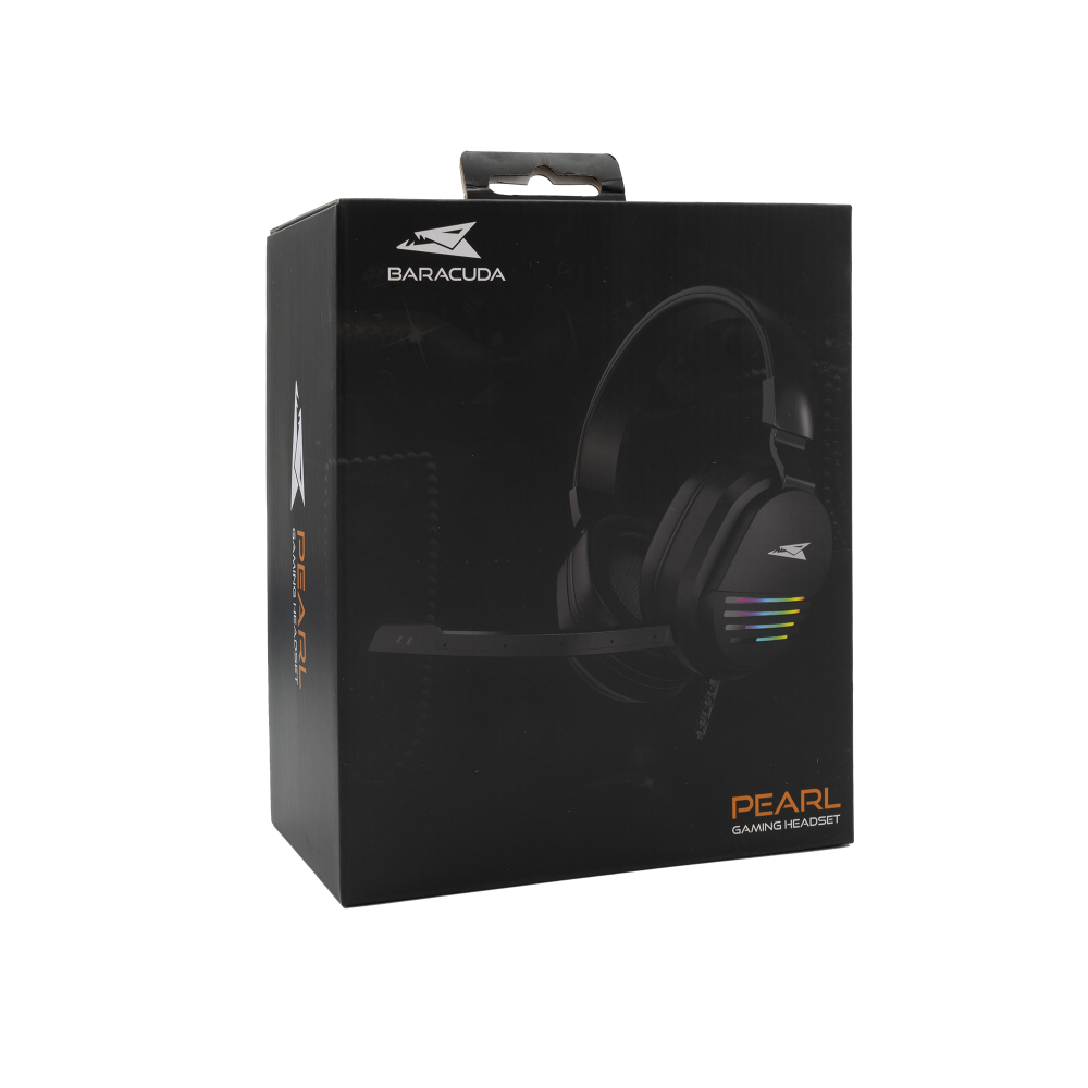 Micro-Casque Gaming Baracuda BGH-011 PEARL RGB / Noir