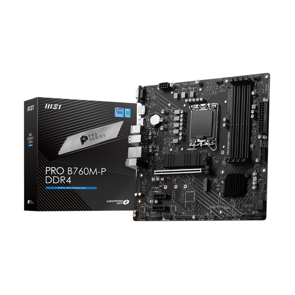 Carte mère MSI PRO B760M-P / Micro-ATX / DDR4