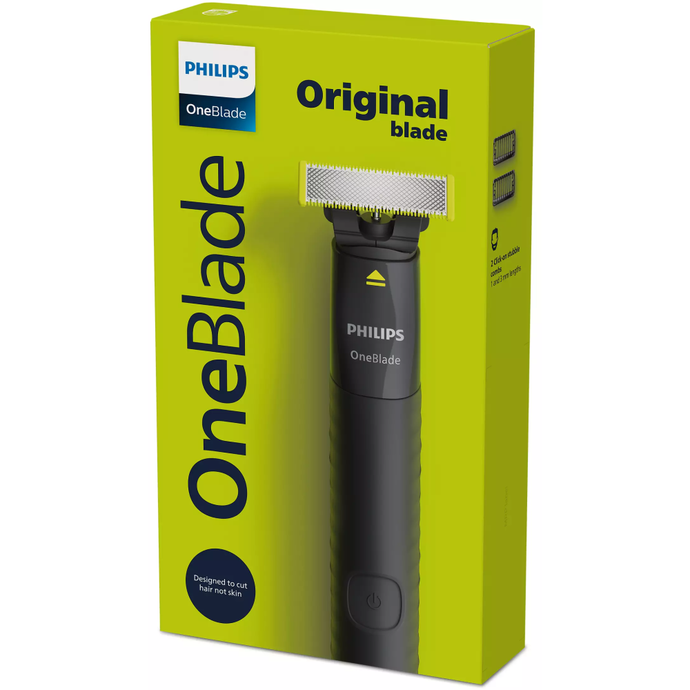Tondeuse Philips OneBlade Hybride QP1424/10 Visage et Corps / Gris