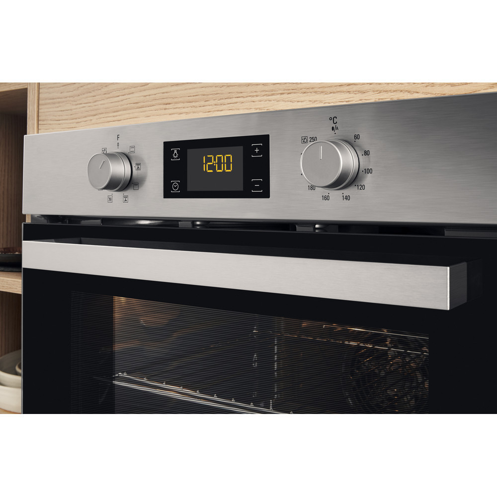 Four Encastrable Electrique ARISTON 66L / 2900W / Inox avec Afficheur
