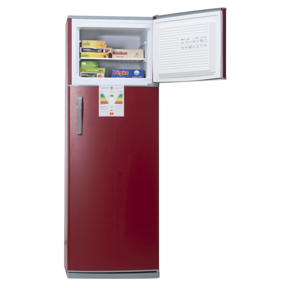 Réfrigérateur MONTBLANC De Frost Double Portes 300 Litres / Rouge