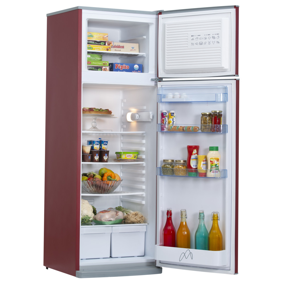 Réfrigérateur MONTBLANC De Frost Double Portes 300 Litres / Rouge
