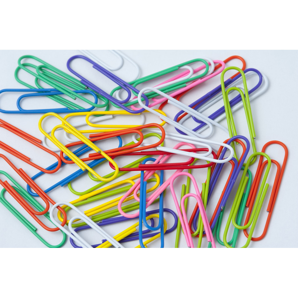 PAQUET 160X TROMBONES 28 MM COULEUR MIX