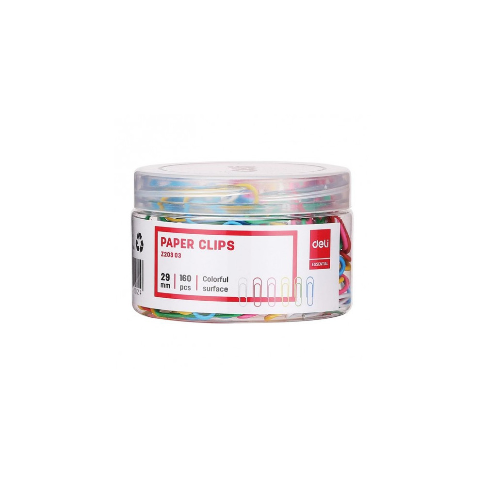 PAQUET 160X TROMBONES 28 MM COULEUR MIX
