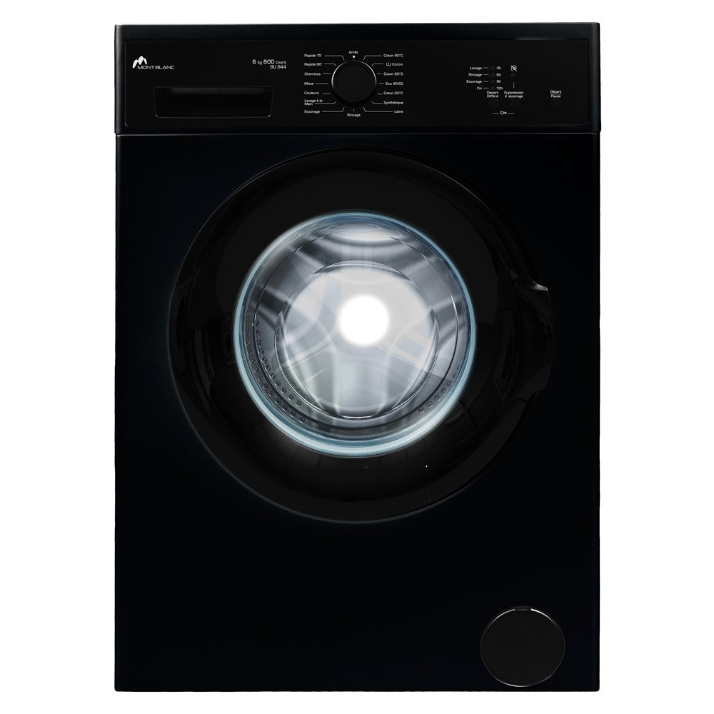Machine à laver Frontale MontBlanc 6 Kg Noir