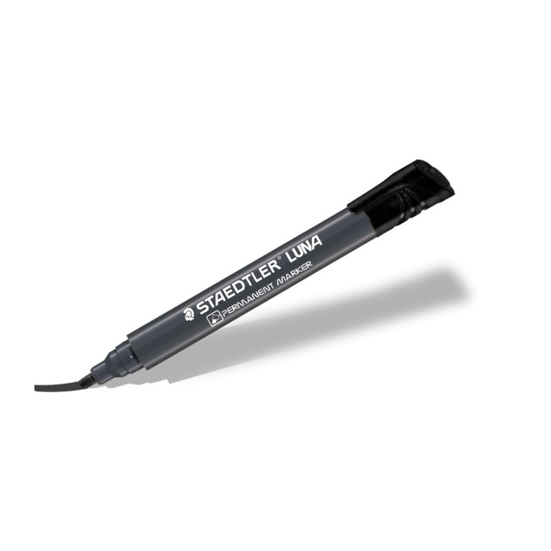 Marqueur permanent pointe biseautée Staedtler LUNA 3580 / Noir