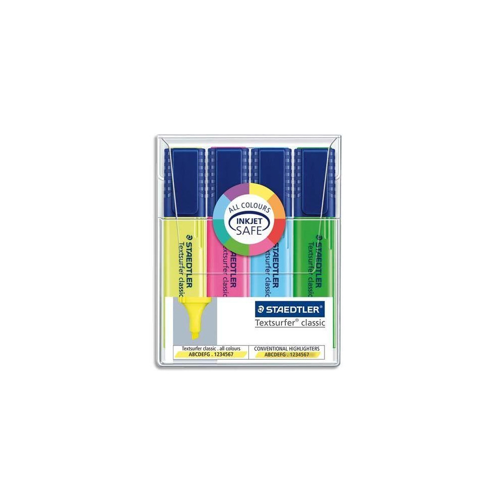 Pochette 4x Surligneurs Staedtler Textsurfer classic 364 WP4