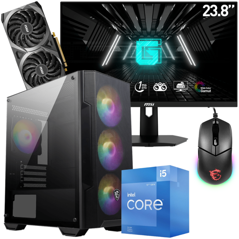 PC Gamer MSI MAG Infinite S - I5 12400F, RTX 3070, 16Go RAM, SSD 1To