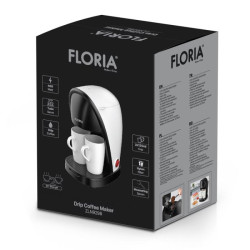 CAFETIÈRE ÉLECTRIQUE FLORIA ZLN9298 250ML / BLANC