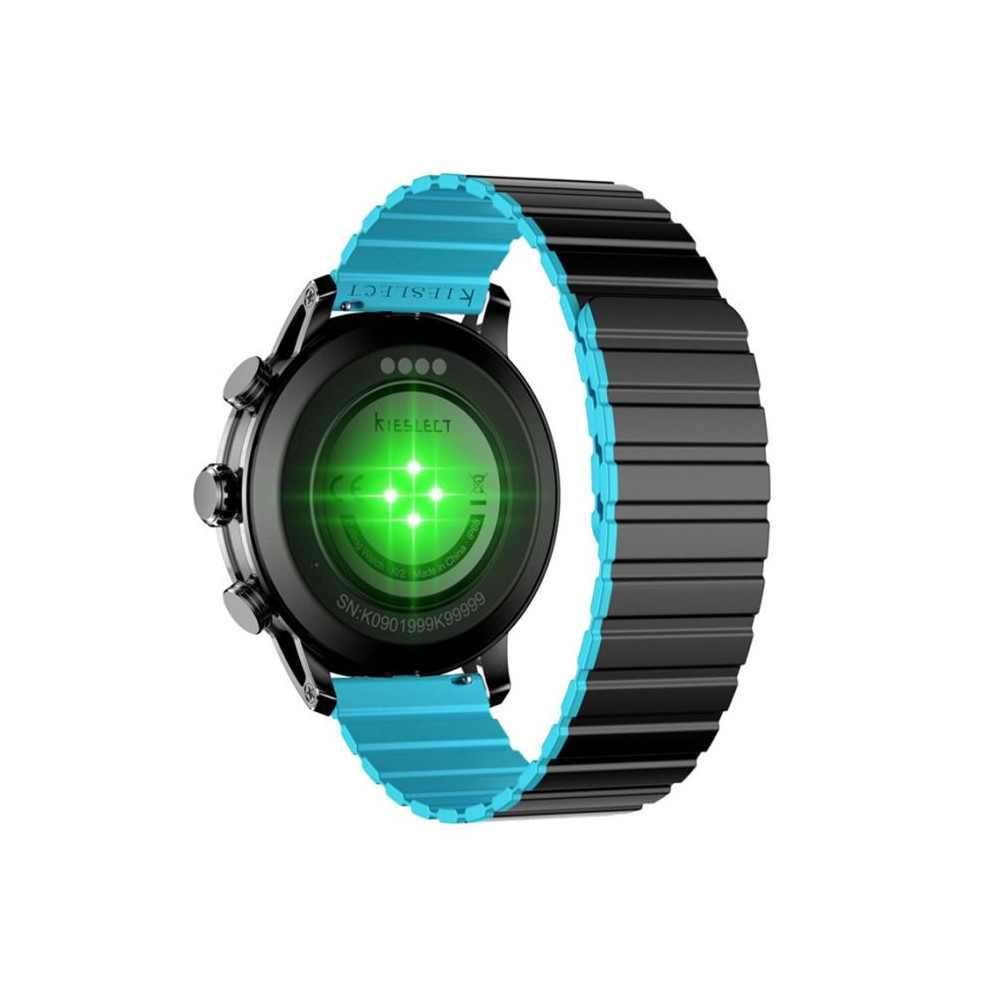 MONTRE CONNECTÉE KIESLECT CALLING WATCH KR 2 / NOIR Avec Casque Bluetooth P9 Bleu