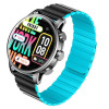 MONTRE CONNECTÉE KIESLECT CALLING WATCH KR 2 / NOIR Avec Casque Bluetooth P9 Bleu