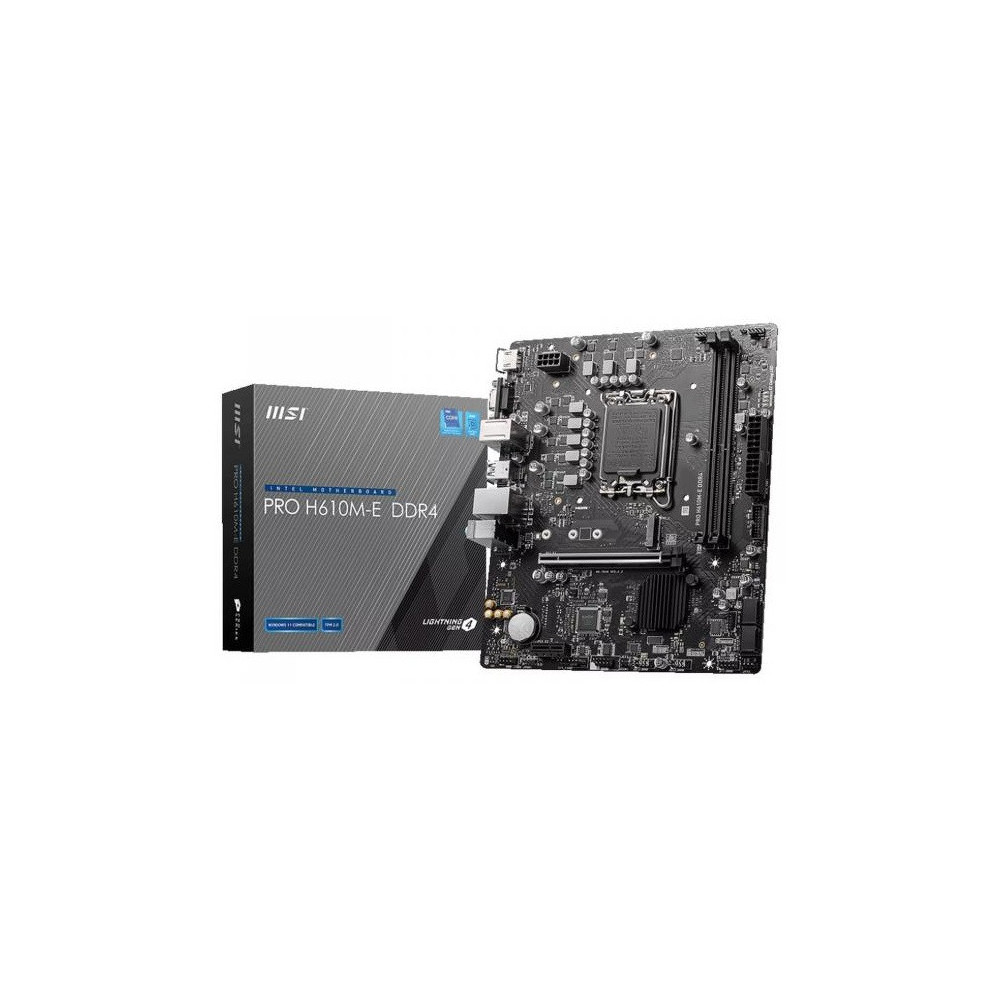 Carte mére MSI PRO H610M-E / Micro ATX / LGA1700 / DDR4