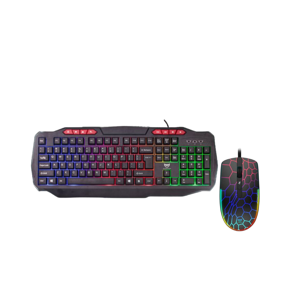 Ensemble Clavier et Souris Gamer STAR WAVE GCM1093 / RGB / Noir