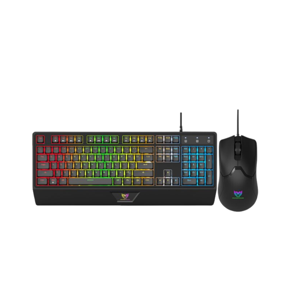 ENSEMBLE CLAVIER ET SOURIS GAMER FILAIRE STAR WAVE GCM1089 RGB