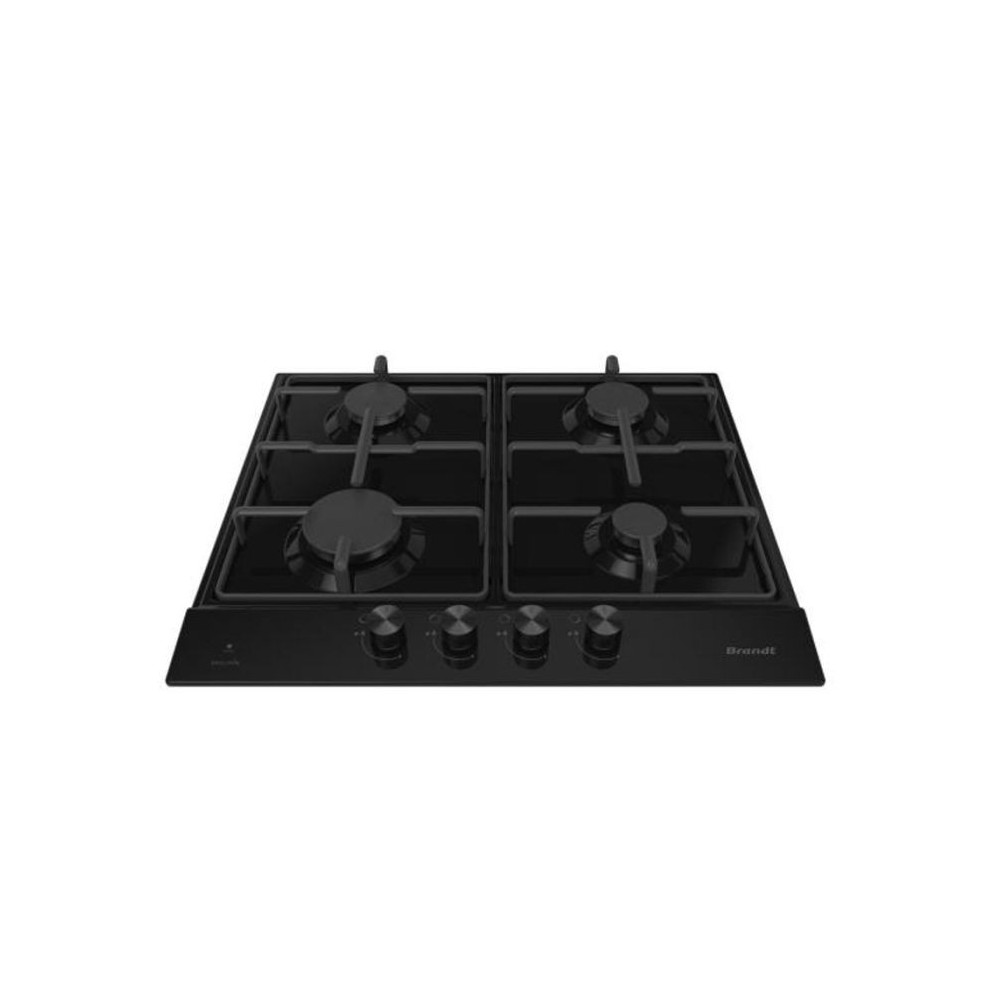 PLAQUE DE CUISSON ENCASTRABLE BRANDT BPE6341BA / 4 FEUX / 60 CM / NOIR