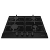 PLAQUE DE CUISSON ENCASTRABLE BRANDT BPE6341BA / 4 FEUX / 60 CM / NOIR