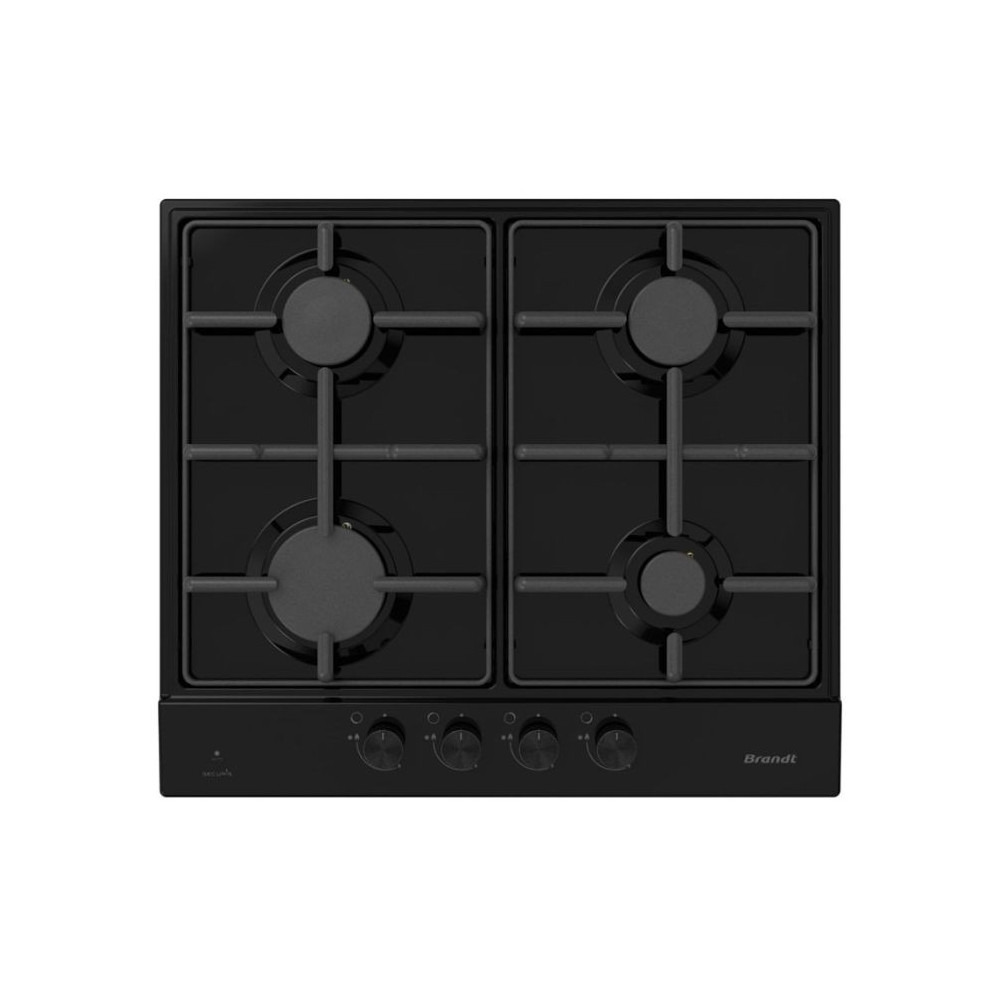PLAQUE DE CUISSON ENCASTRABLE BRANDT BPE6341BA / 4 FEUX / 60 CM / NOIR