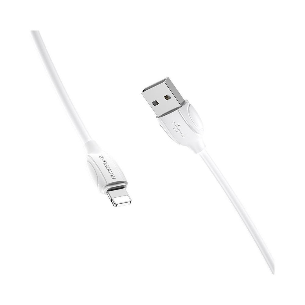 Câble Chargeur USB vers Lightning BOROFONE BX19 / 2.4A / Blanc