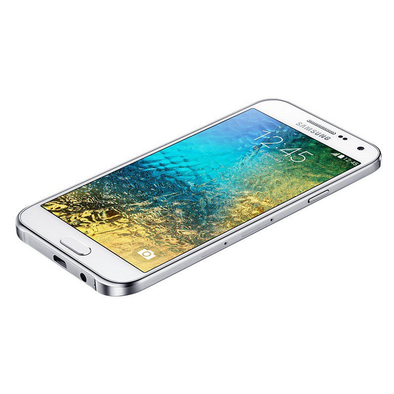 Téléphone Portable Samsung Galaxy E5 / Double SIM / Blanc + Puce DATA Ooredoo avec 1 mois (1 Go) d'internet