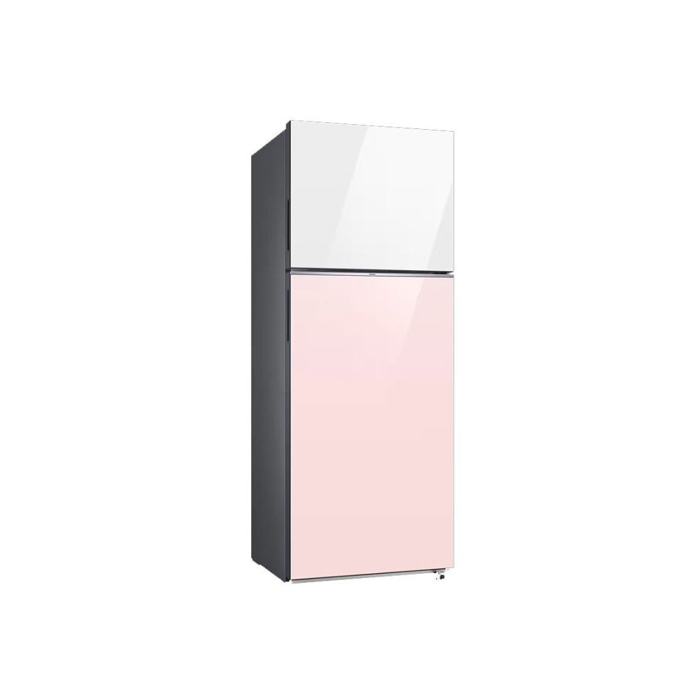 RÉFRIGÉRATEUR SAMSUNG BESPOKE No Frost INVERTER / DOUBLE PORTES / 460 Litres / ROSE & BLANC + MICRO ONDE MIDEA OFFERT