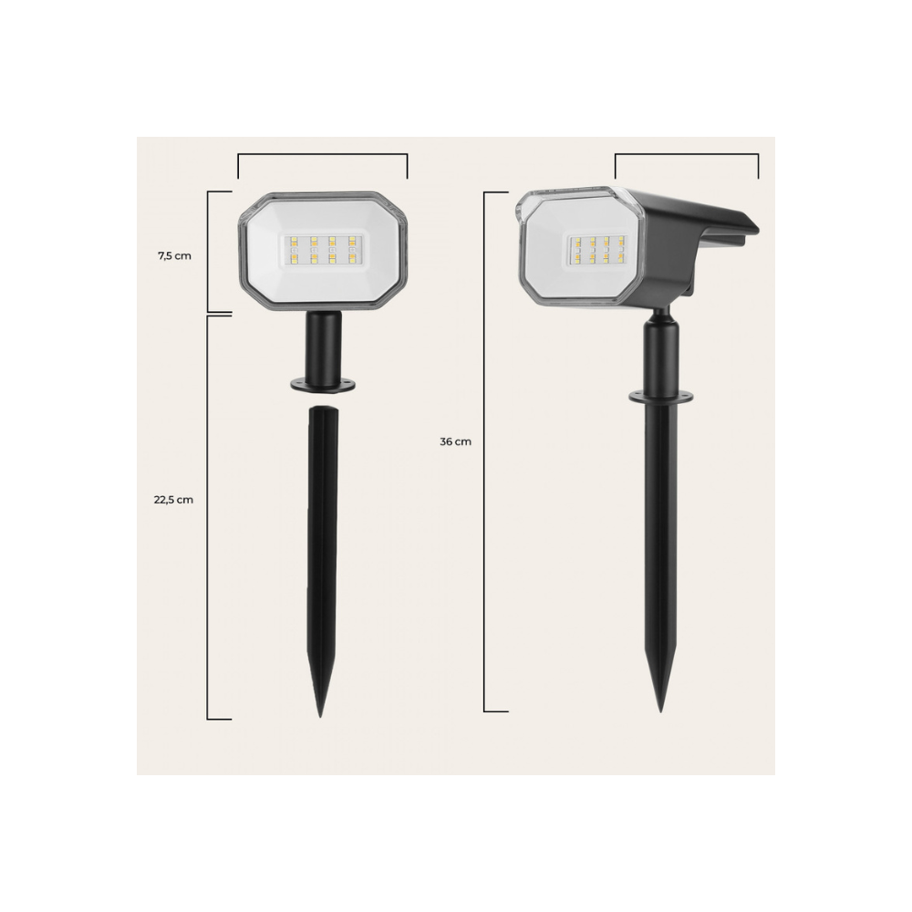 Projecteur Solaire Extérieur Ksix SmartLED,/ WiFi