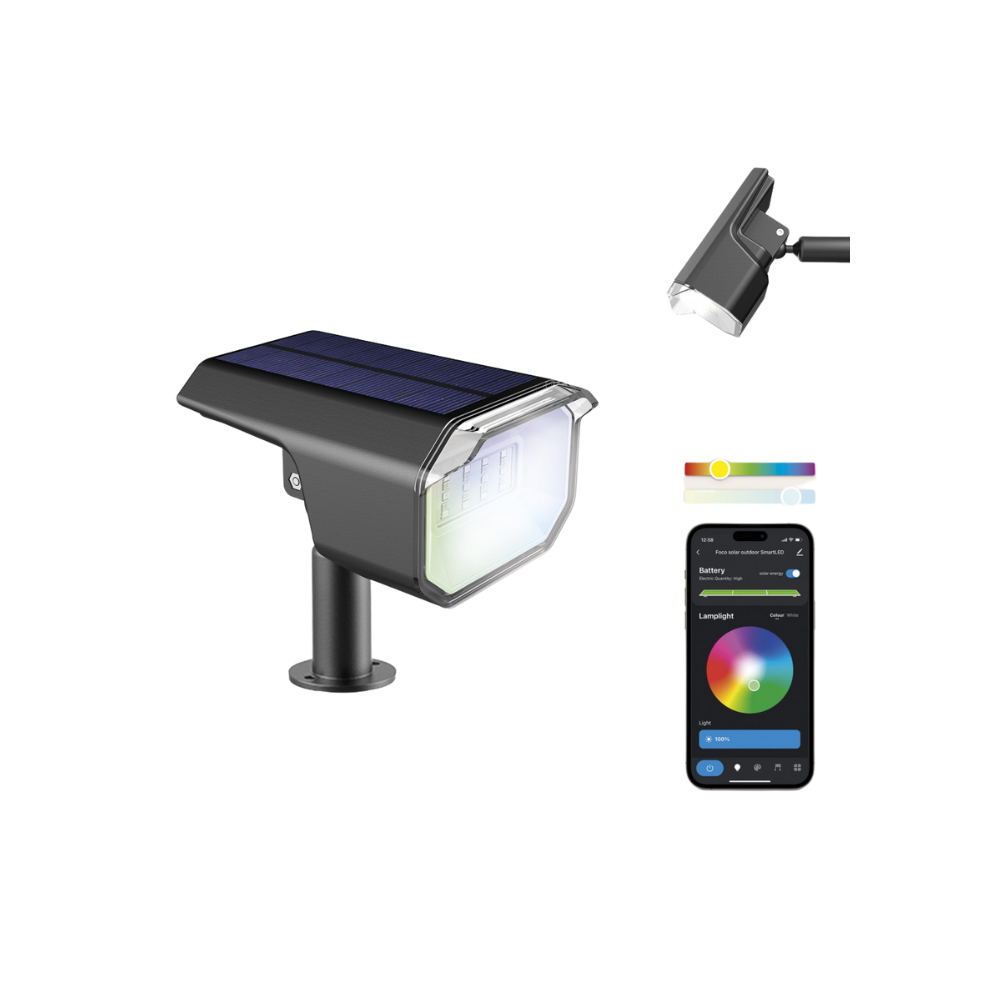 Projecteur Solaire Extérieur Ksix SmartLED,/ WiFi