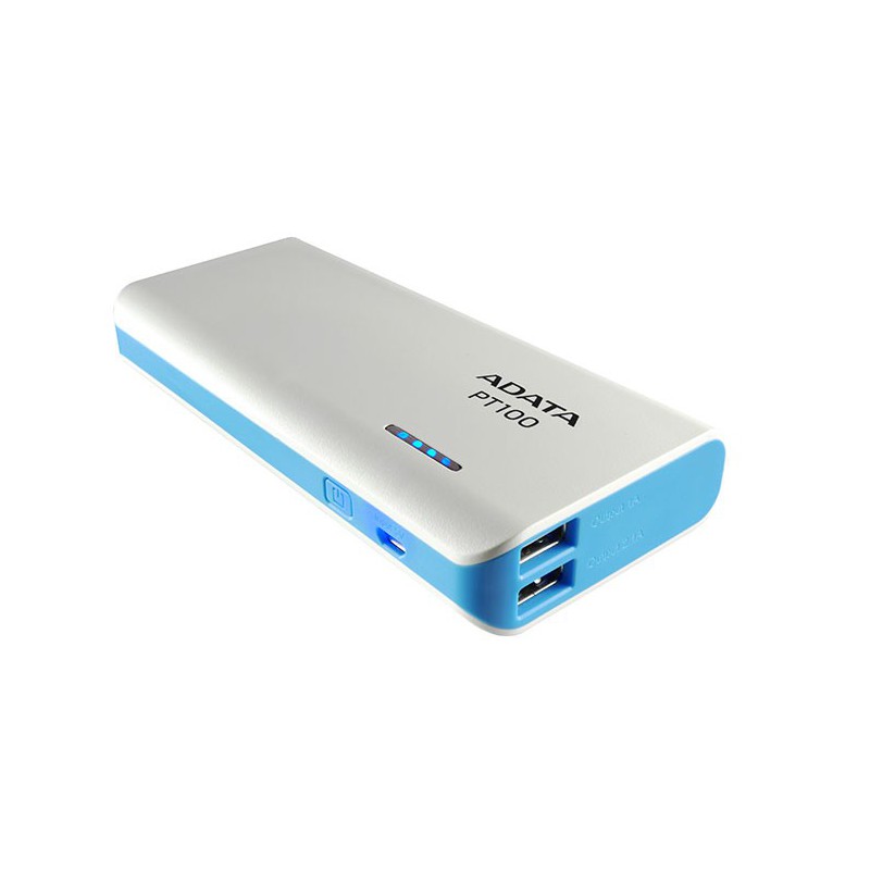 Power Bank ADATA PT100 / 10000 mAh / Blanc Power Bank ADATA PT100 / 10000 mAh / Blanc