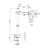 Support De Bureau GEMBIRD MA-D1-01 / 17"-32"