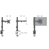 Support De Bureau GEMBIRD MA-D1-03 / 17"-32"
