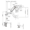 Support De Bureau GEMBIRD MA-DA1P-01 / 17"-32"