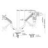 Support De Bureau GEMBIRD MA-DA2-02 / 17"-32"