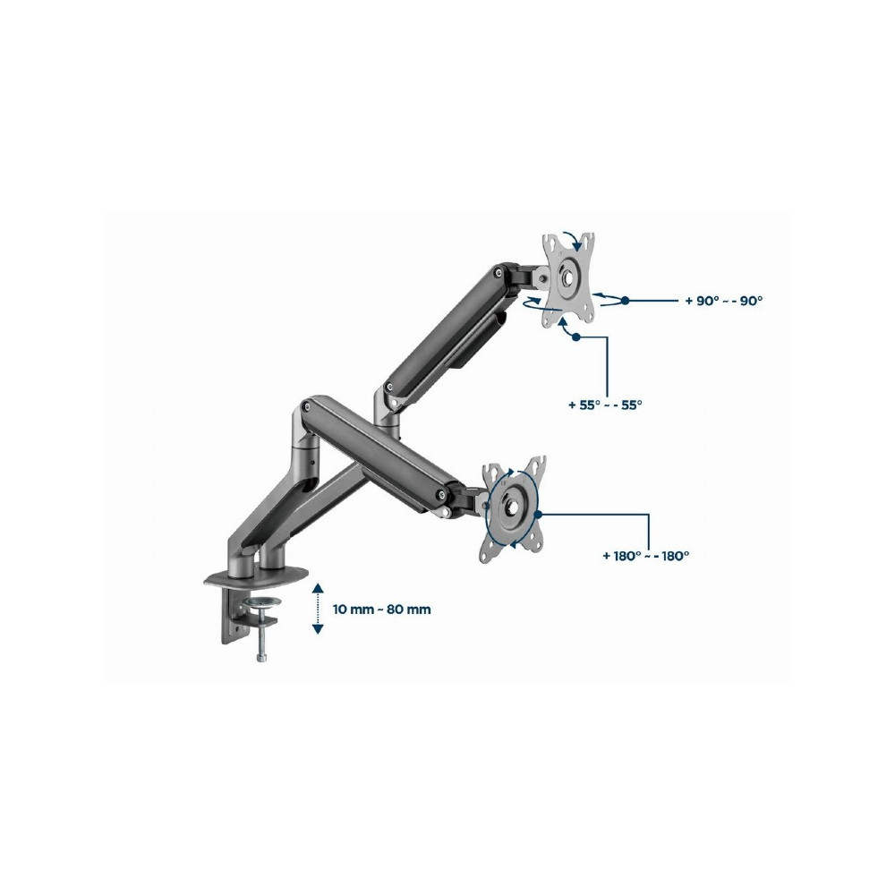 Support De Bureau GEMBIRD MA-DA2-05 / 17"-32"