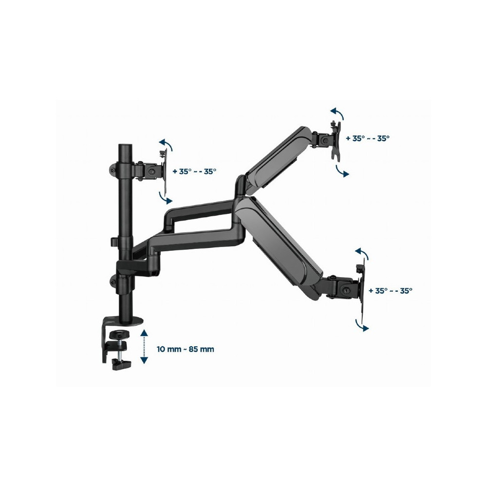 Support De Bureau GEMBIRD MA-DA3-01 / 17"-27"