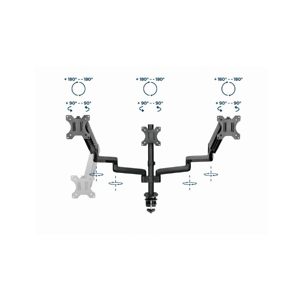 Support De Bureau GEMBIRD MA-DA3-01 / 17"-27"