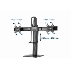 Support De Bureau GEMBIRD MS-D2-01 / 17"-27"